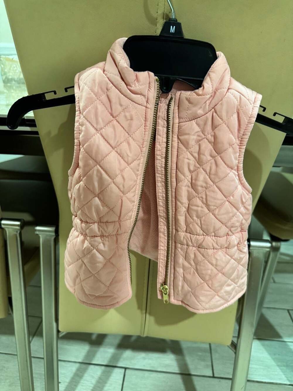 Old Navy Quilted Puffer Vest Size 6-12M Pink